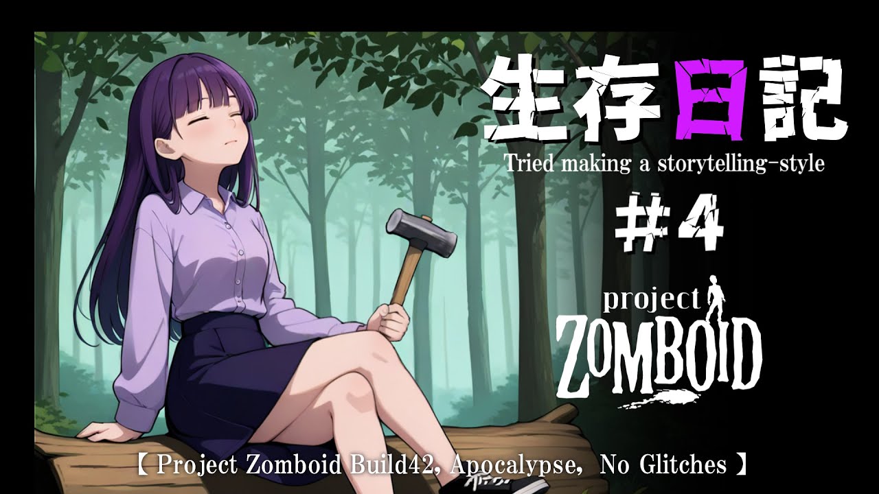 【Project Zomboid】生存日記#4【Build42,黙示録,グリッチなし,Storytelling】
