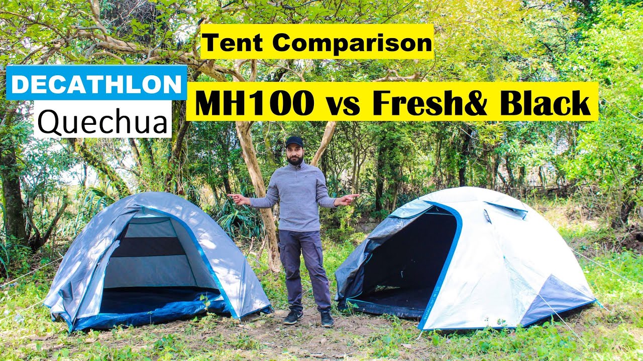 Decathlon Quechua MH100 против Fresh Black | Сравнение кемпинговых палаток | Обзор палаток MH100 ...