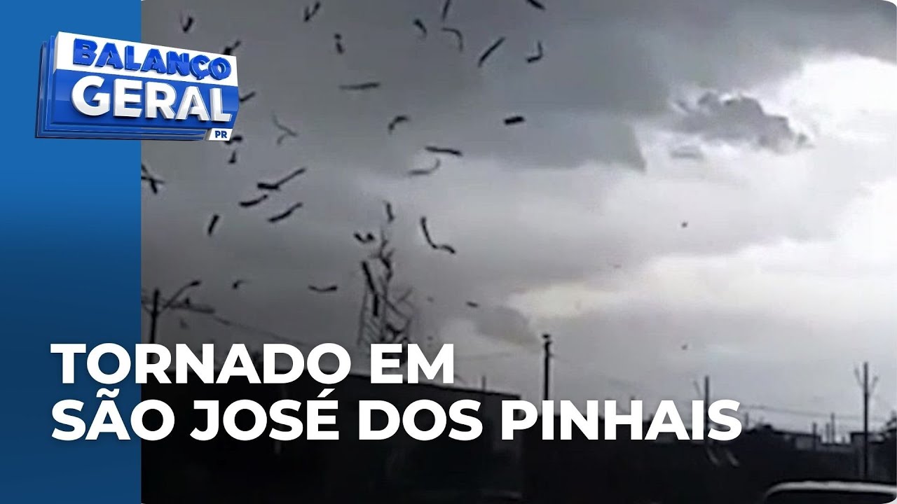 Tornado em São José dos Pinhais, com ventos de 180 km/h, foi classificado pelo Simepar como F2