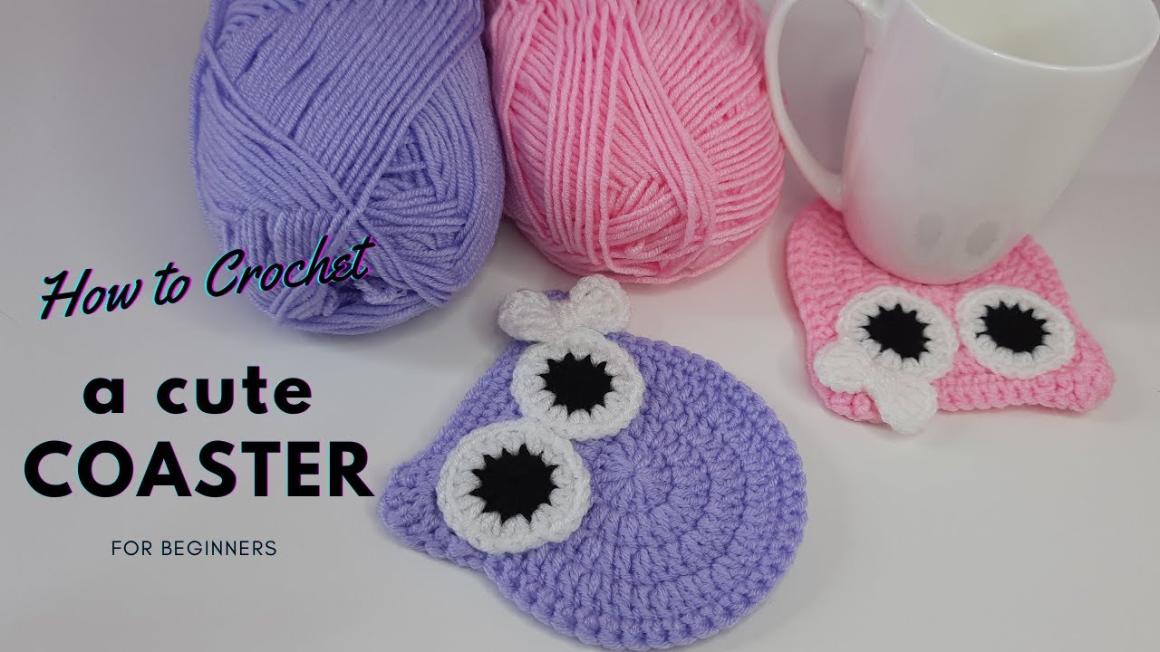 How to make a crochet coasters for beginners