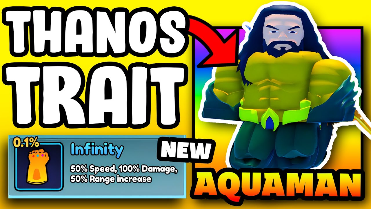 i got 1 in 1000 INFINITY TRAIT in NEW SUPERHERO TOWER DEFENSE..