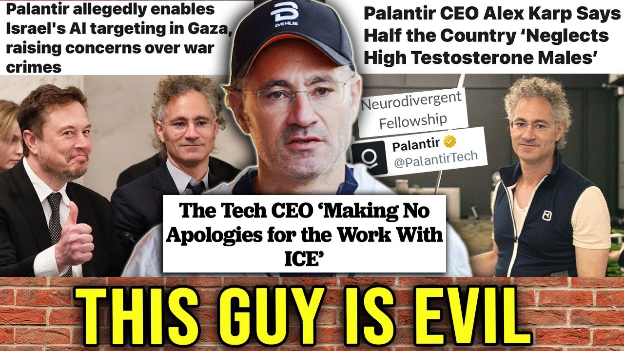 The CEO of Palantir is just as EVIL as Elon Musk