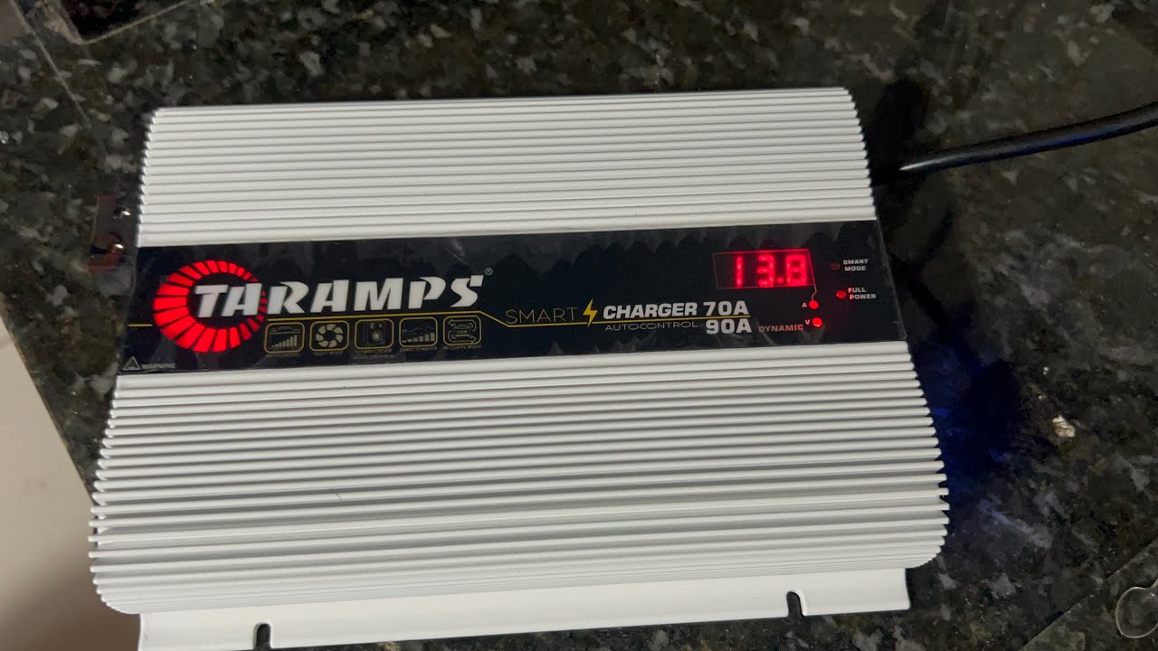 FONTE TARAMPS 70AMP 90 AMP DYNAMIC FONTE PERFEITA PRA CAIXA BOB , CARREGADOR DE BATERIA PADRÃO FIFA