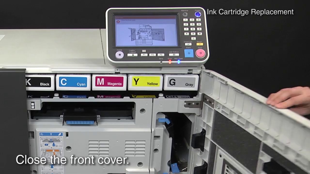 RISO ComColor GD Instruction of Replacing the Ink Cartridge ＜RISO＞