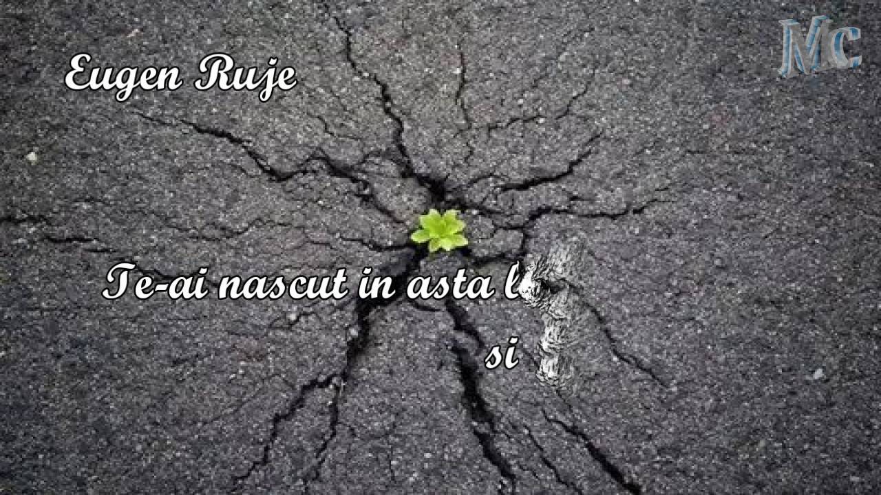 Eugen Ruje - Te-ai nascut in asta lume si va trebui sa pleci