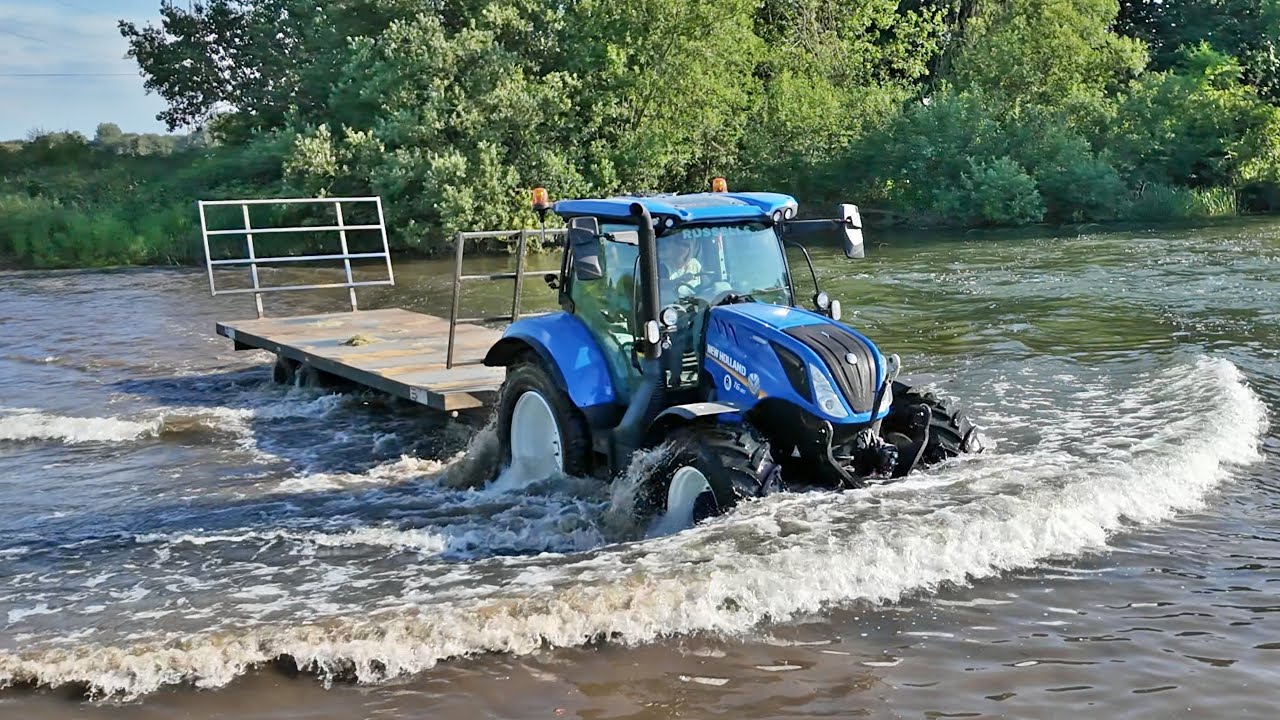 NEW HOLLAND T6 180 DYNAMIC COMMAND ROAD TEST - SILAGE
