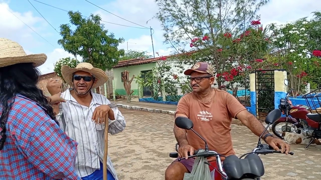 Zé da roça Antônio vendendo banana a Toinha da roça