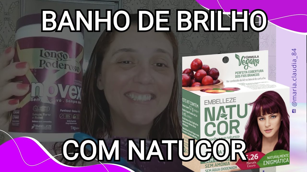 como fazer banho de brilho com natucor? / usei marsala 5.26, mas vc pode usar a cor que quiser