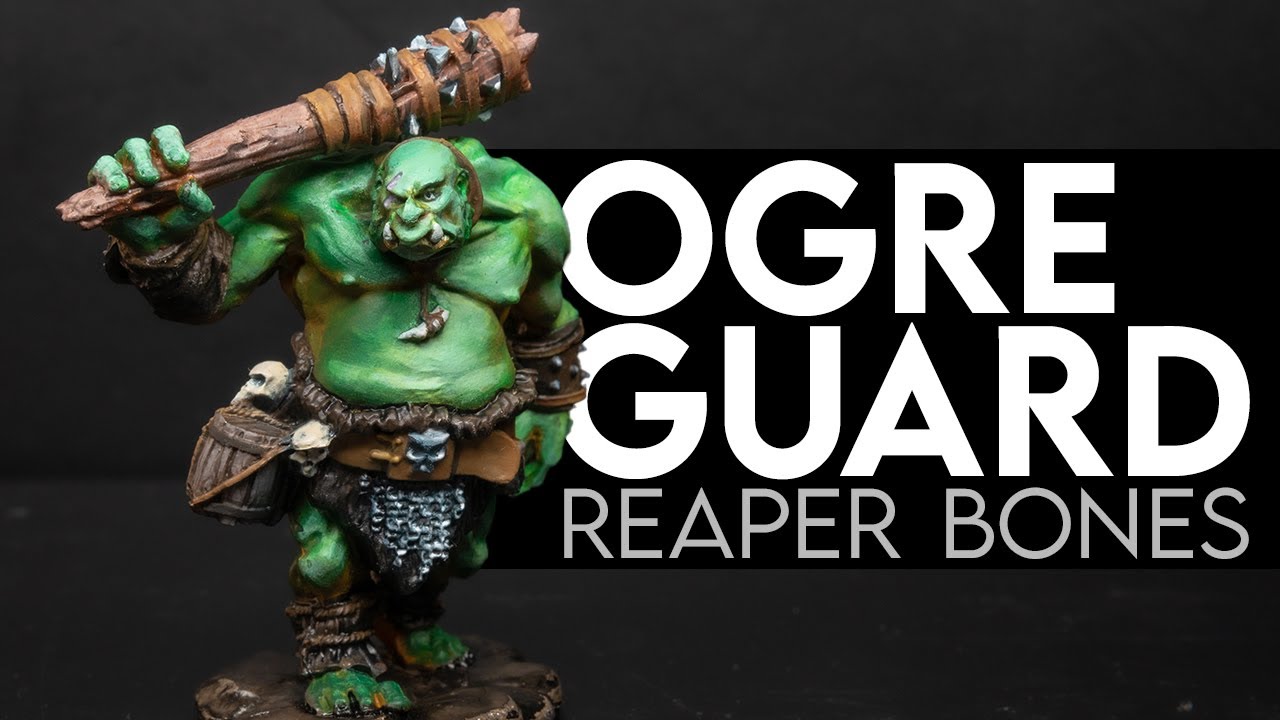 Painting an Ogre Guard - Reaper Bones | Mini painting for beginners