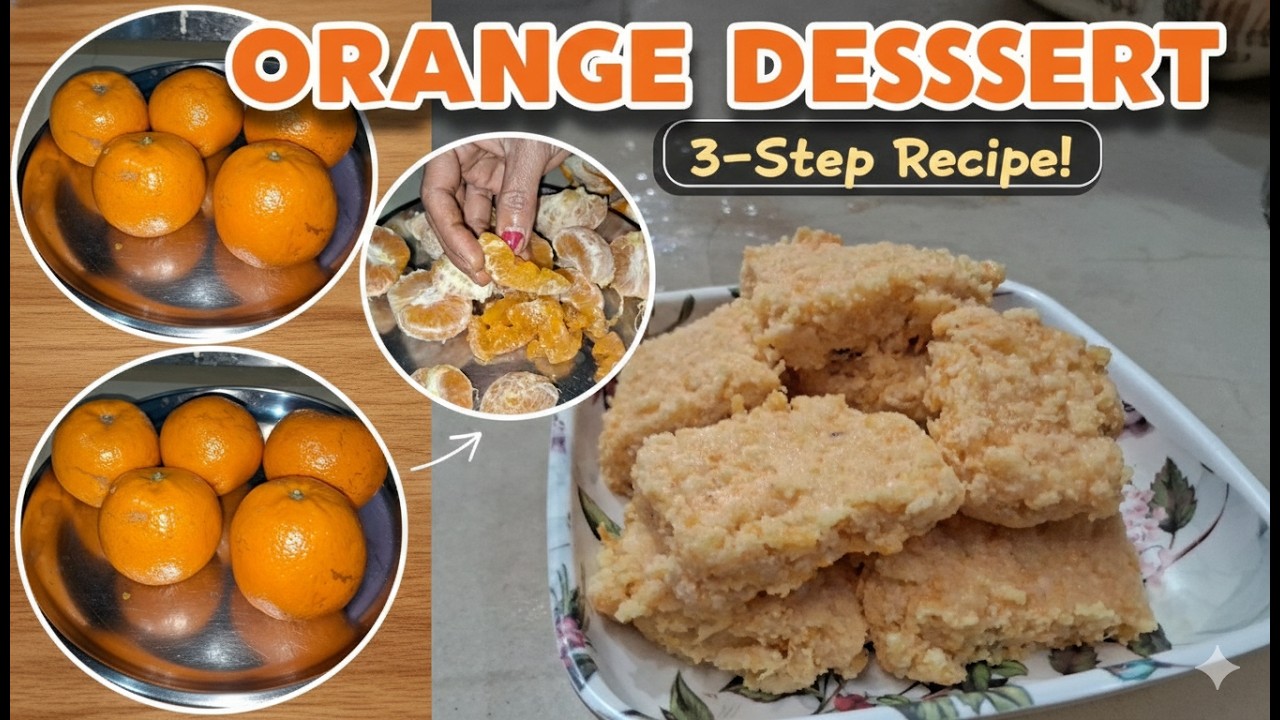 Quick 5-Minute Creamy Orange Dessert Recipe | गर्मियों के लिए आसान मिठाई