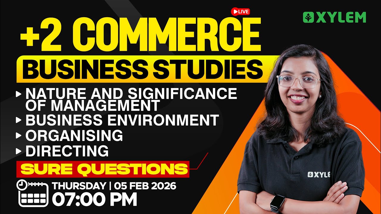 +2 Commerce Business Studies - Sure Questions: Nature And Significance Of Management... | Xylem