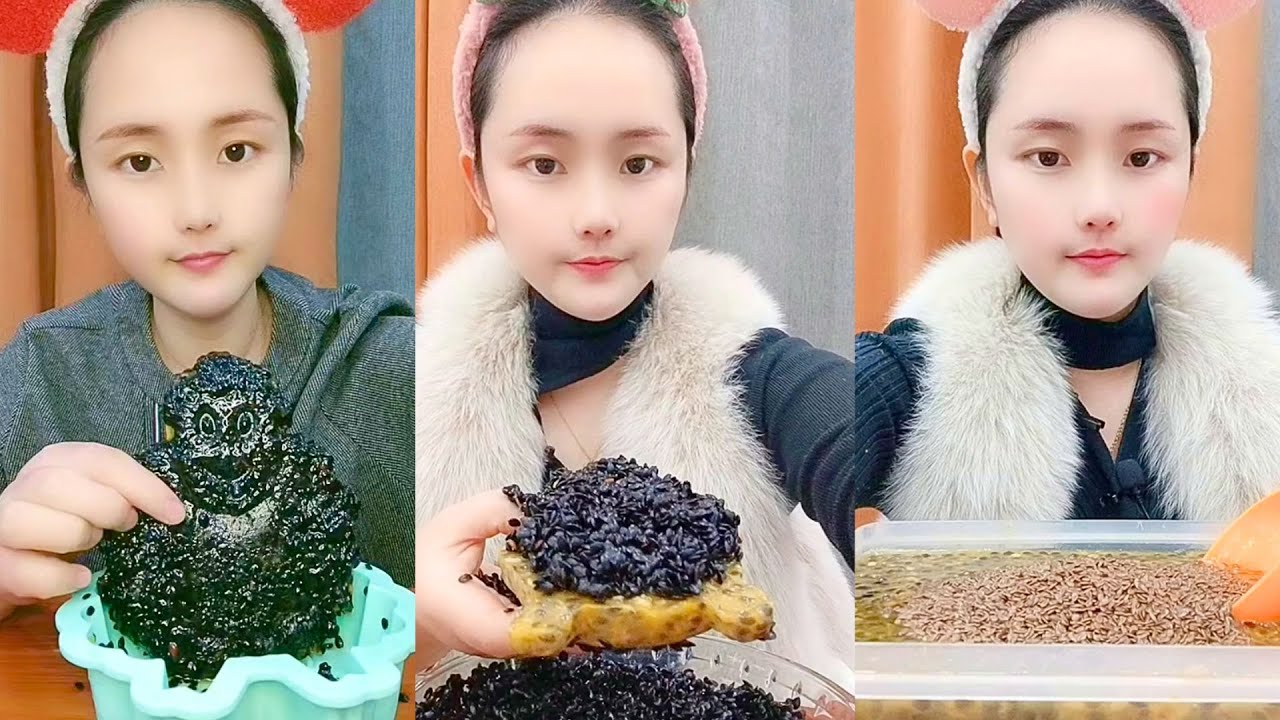 Chinese Passion Fruit Grain Mix ASMR Eating Show #37