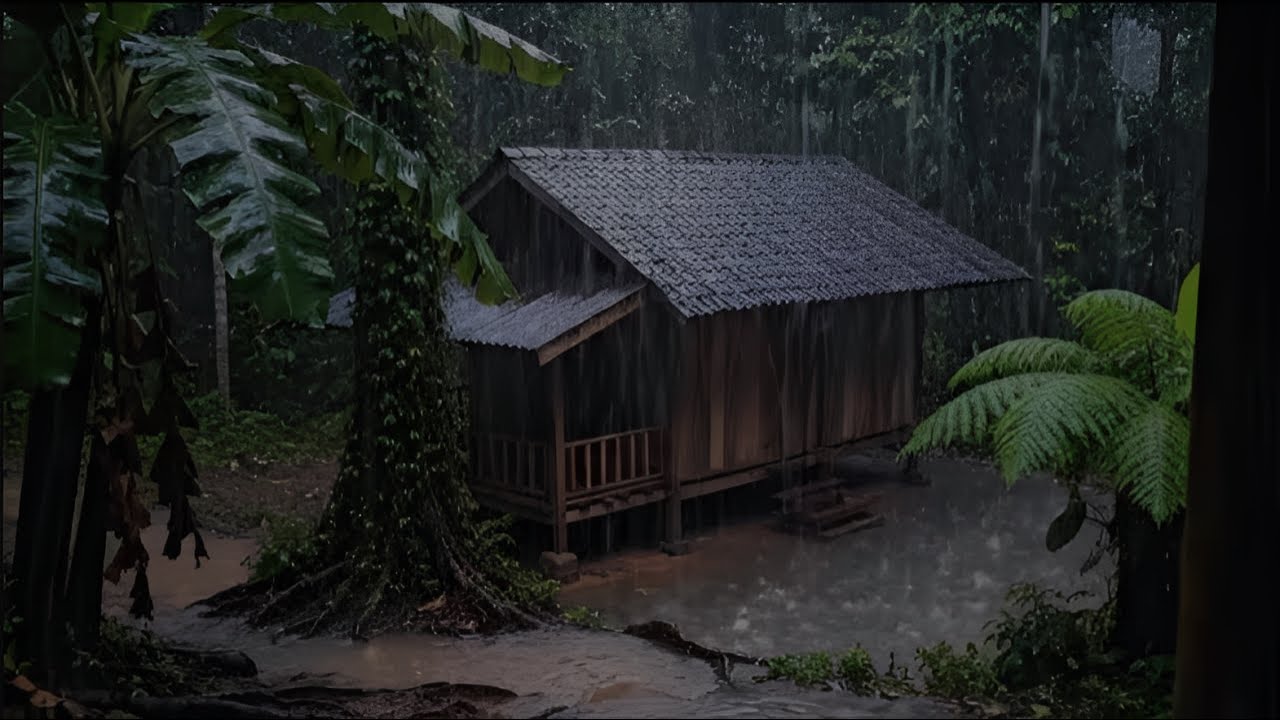Natural Rain Sounds to Drift You to Sleep 🌙 | Soft Rain Ambience for Deep Relaxation & Stress Relief