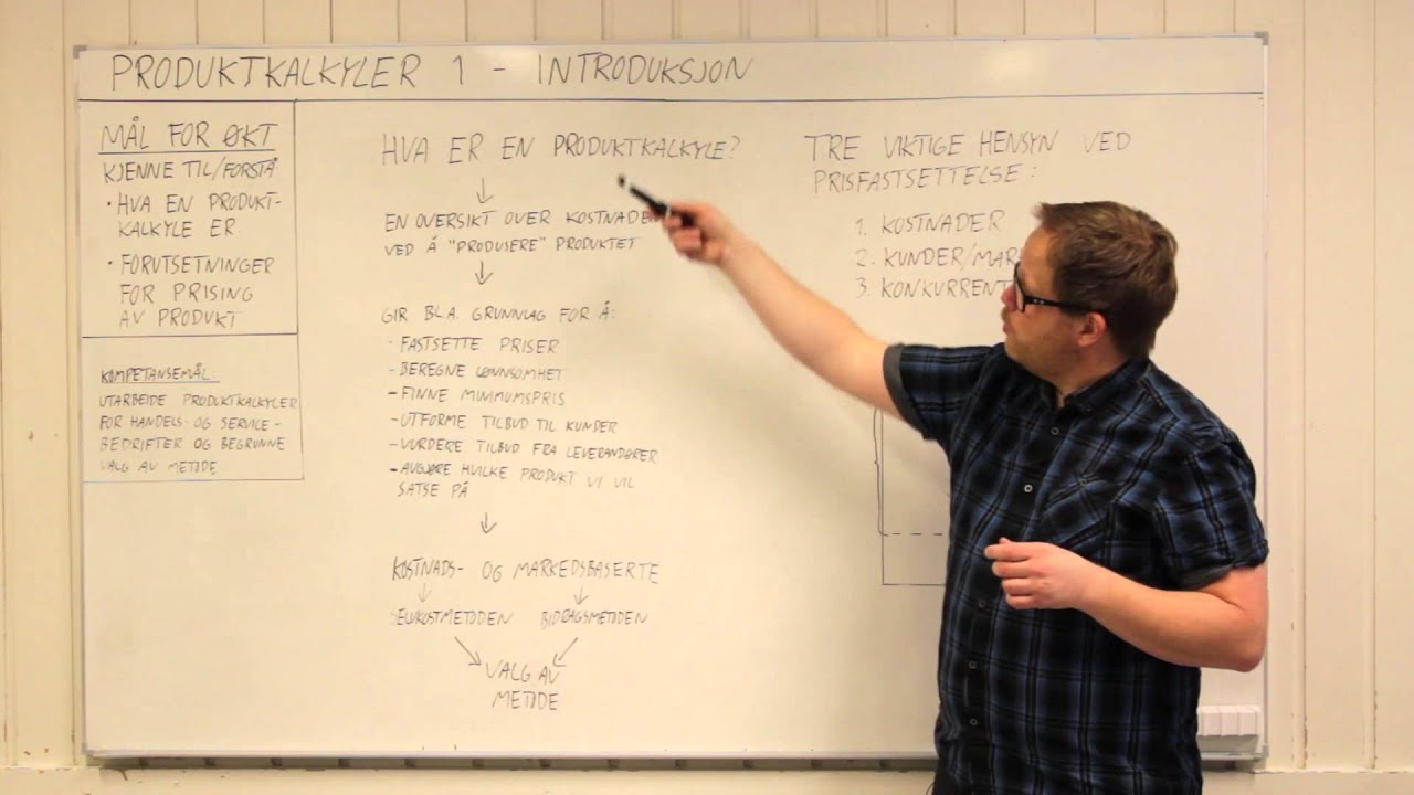 Produktkalkyler 1 - introduksjon v.2.0