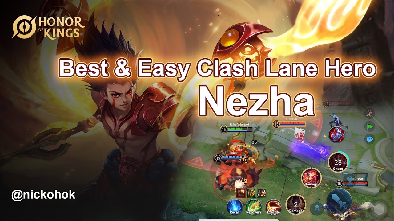 Nezha | Honor of Kings | Gameplay #clashlane #hok #nezha