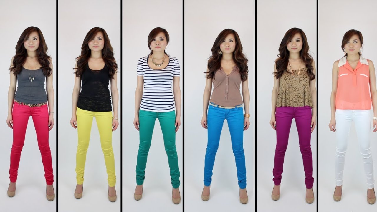 Color Jeans Symphony | Rainbow Color Denim | Miss Loiue