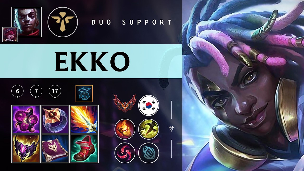 Ekko Support vs Karma - KR Grandmaster Patch 26.04
