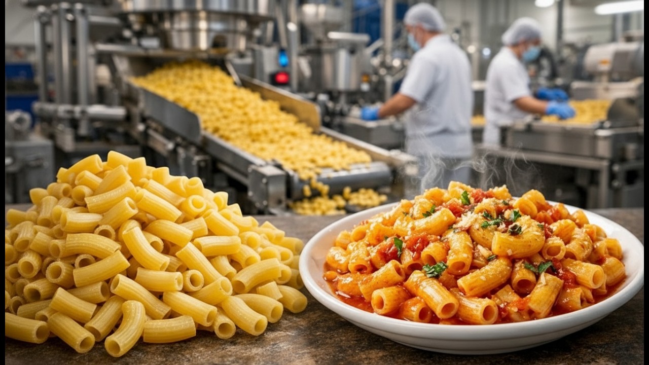 How Macaroni Is Made in a Modern Factory | From Wheat to Packaging The Complete Process