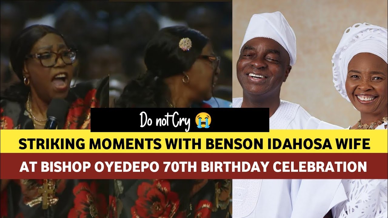 BENSON IDAHOSA WIFE MAKE STRIKING STATEMENTS AT BISHOP OYEDEPO 70TH BIRTHDAY CELEBRATION