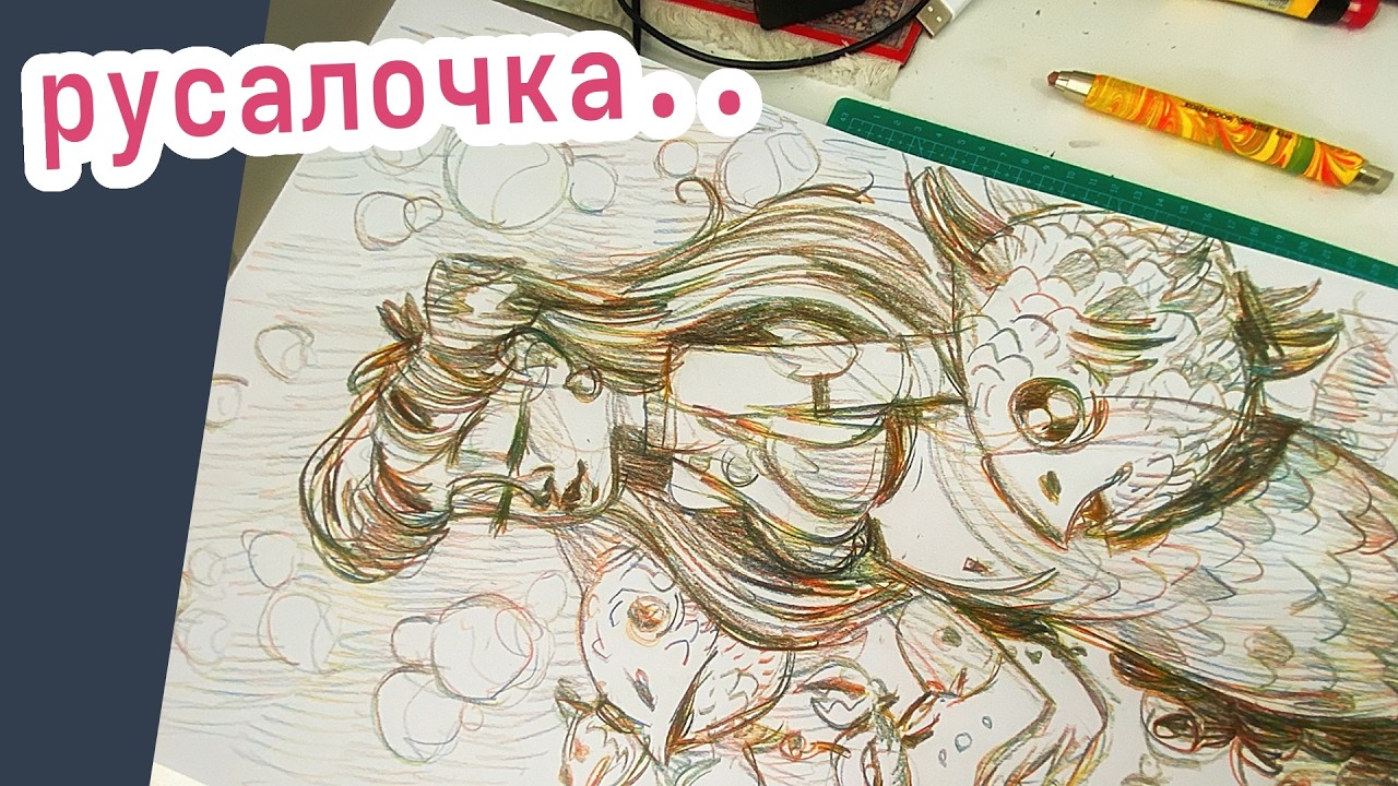 Говорим и Рисуем - Русалочка... - KOH-I-NOR Versatil with magic lead!