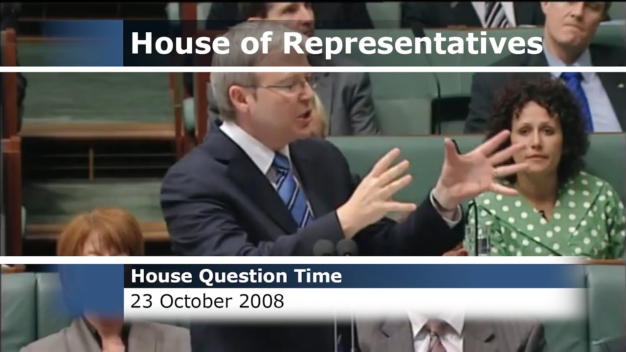 House Question Time - 23 October 2008