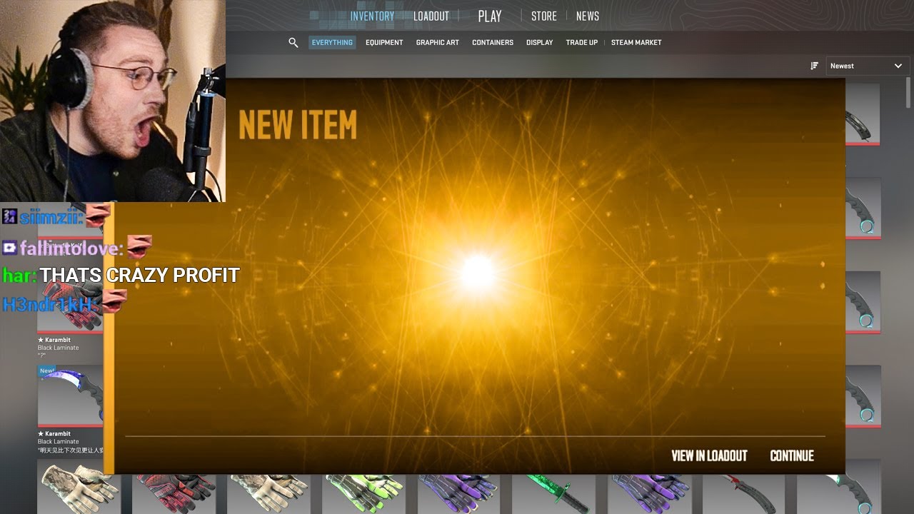 ohnepixel loses his mind doing knife trade-ups