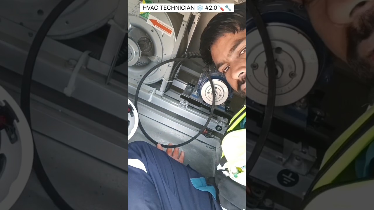 HOW to HVAC system Change belt.(AHU) Moters #chiller #hvaccomponents #airconditioning #subscribe