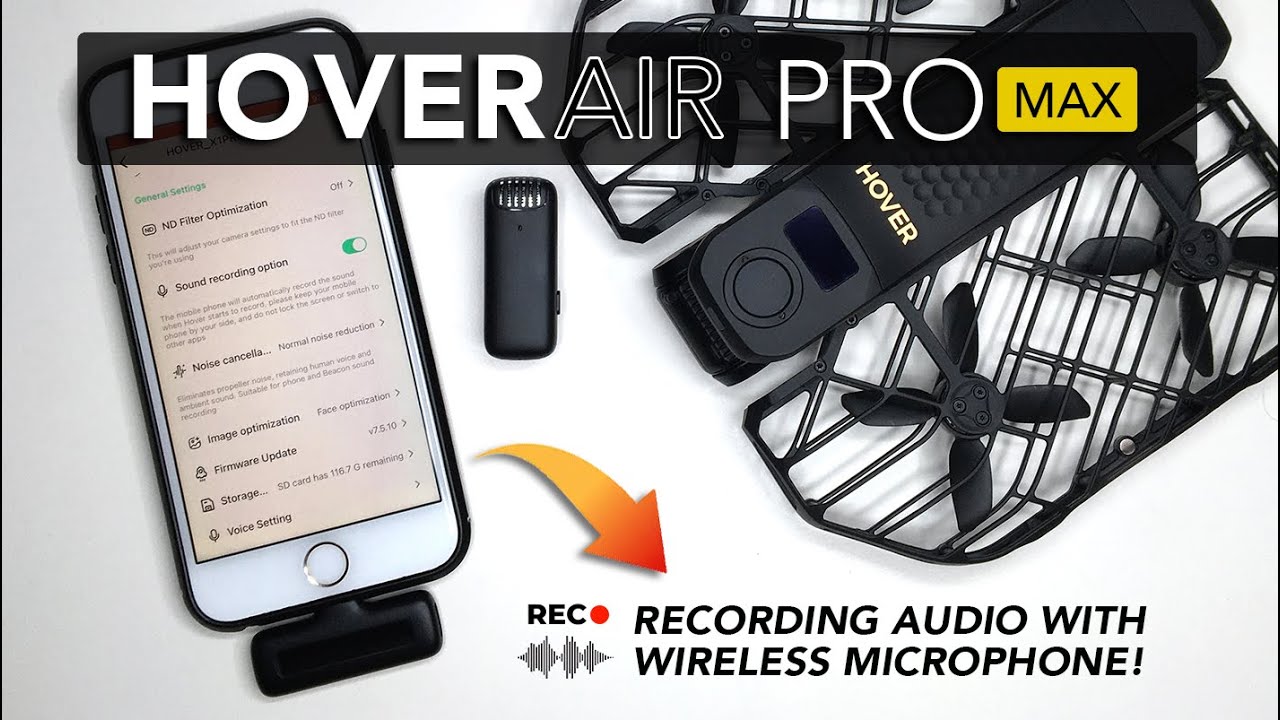 HOVER AIR X1 PRO MAX - Sound Recording with a Wireless Mic