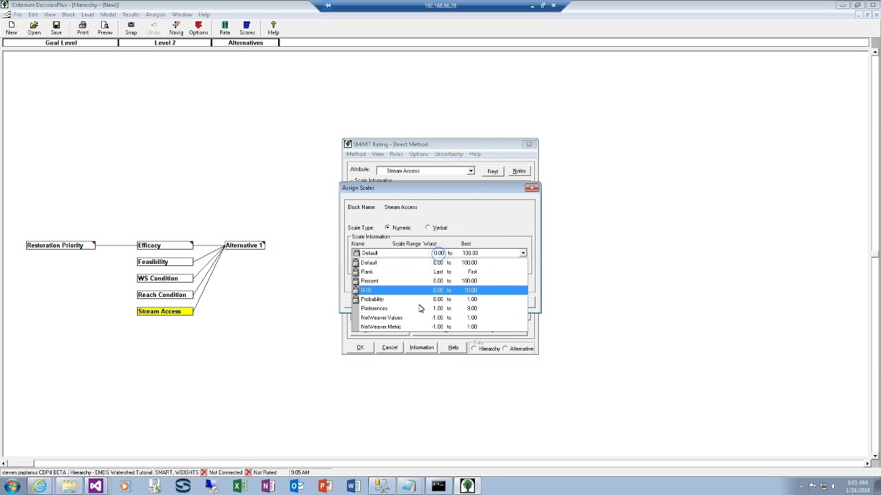 Crtiterium Decision Plus Tutorial For EMDS