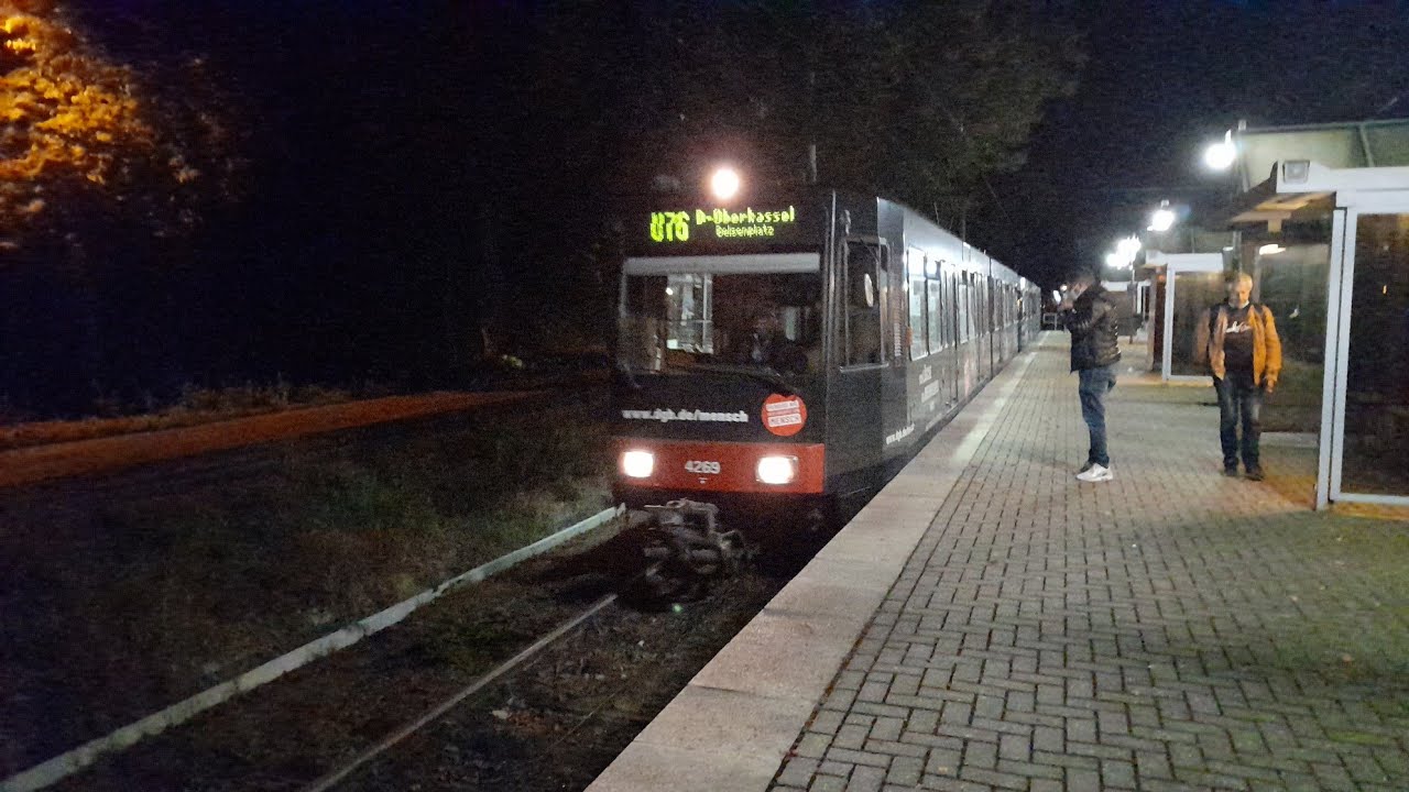 Stadtbahn Düsseldorf Mitfahrt von Krefeld Rheinstraße bis Düsseldorf Hbf im B80D auf der U76