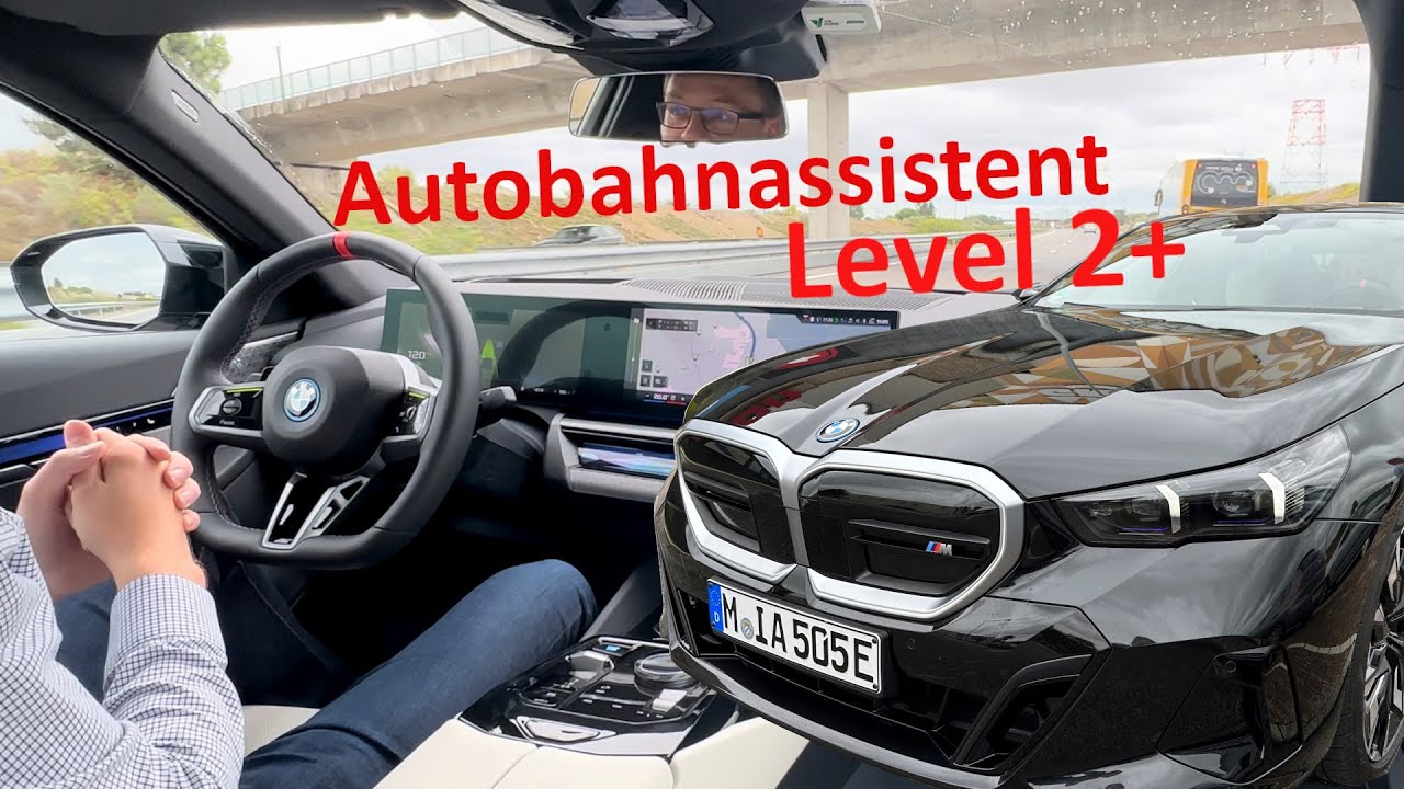 BMW 5er G60: Autobahnassistent mit Blick in Aussenspiegel (Level 2+)