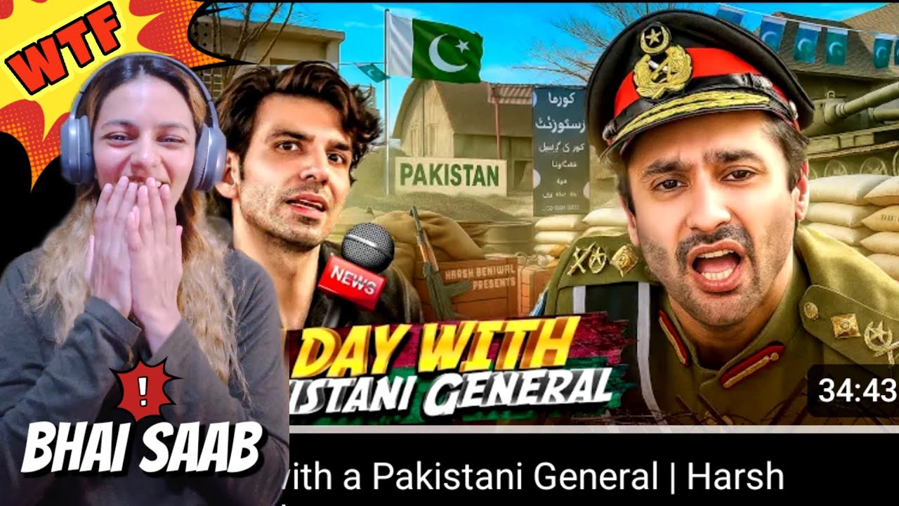 A Day With a Pakistani General ft Stupid Accents 🤡 HONEST REACTION | Harsh Beniwal #dammitmemona