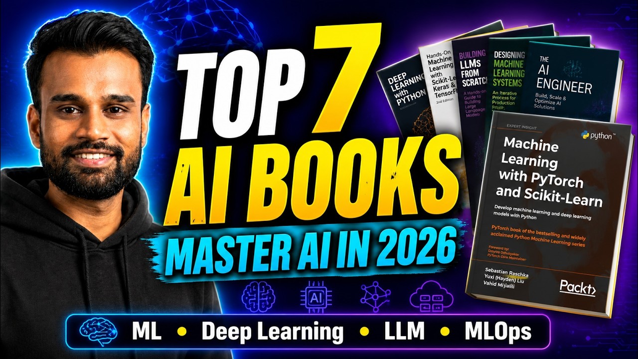 7 Best AI Books You Must Read in 2026 | Machine Learning, LLM & Generative AI Roadmap