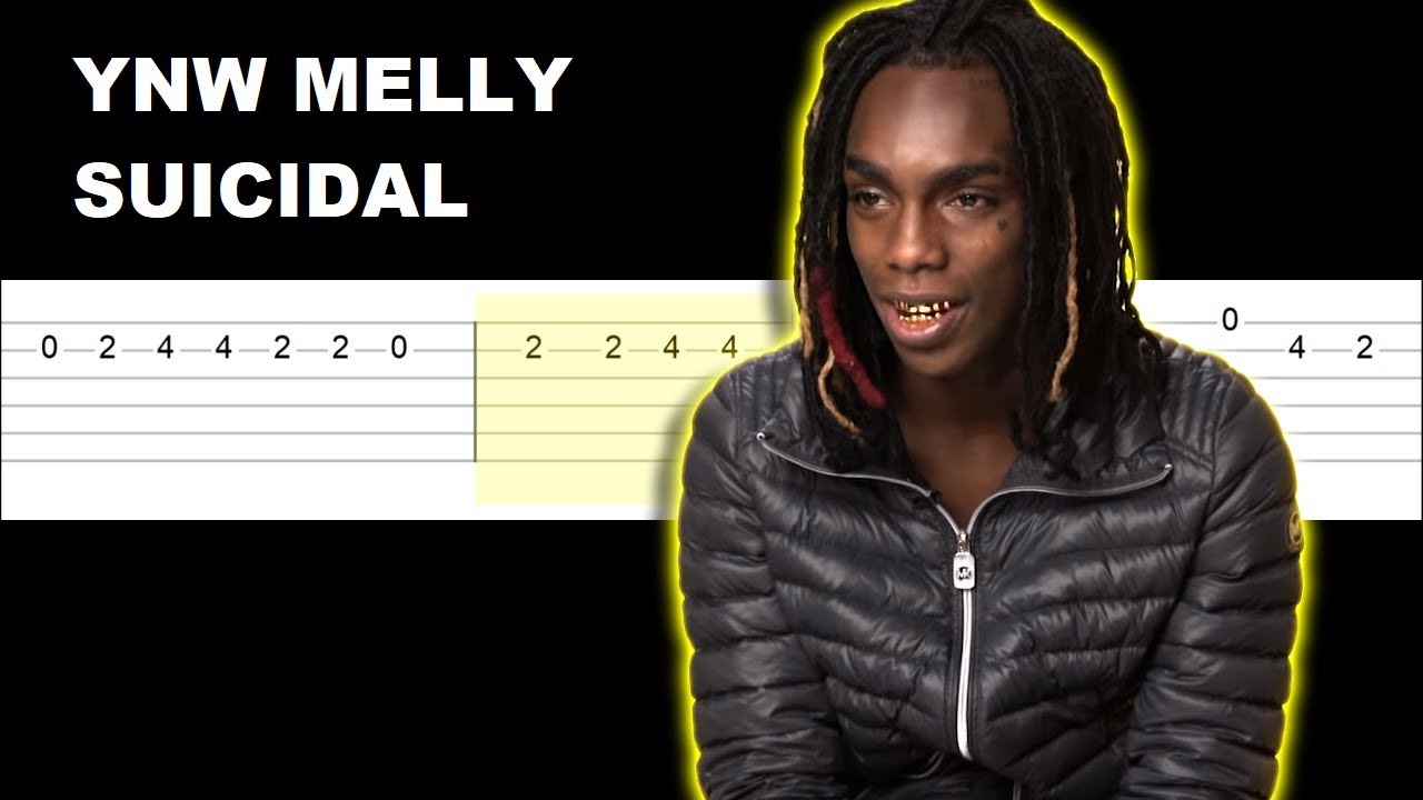 YNW Melly - Suicidal (Easy Guitar Tabs Tutorial)