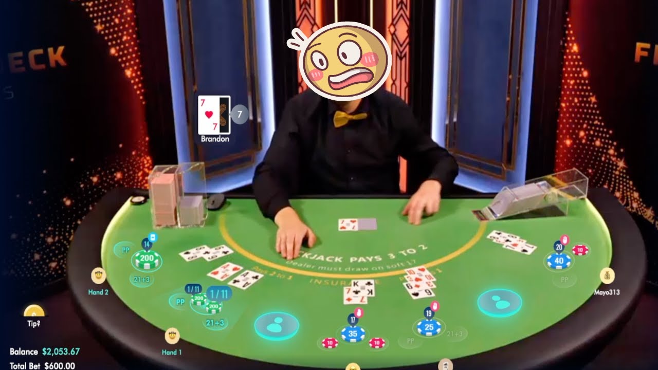 BEST BLACKJACK SPLIT OF MY LIFE