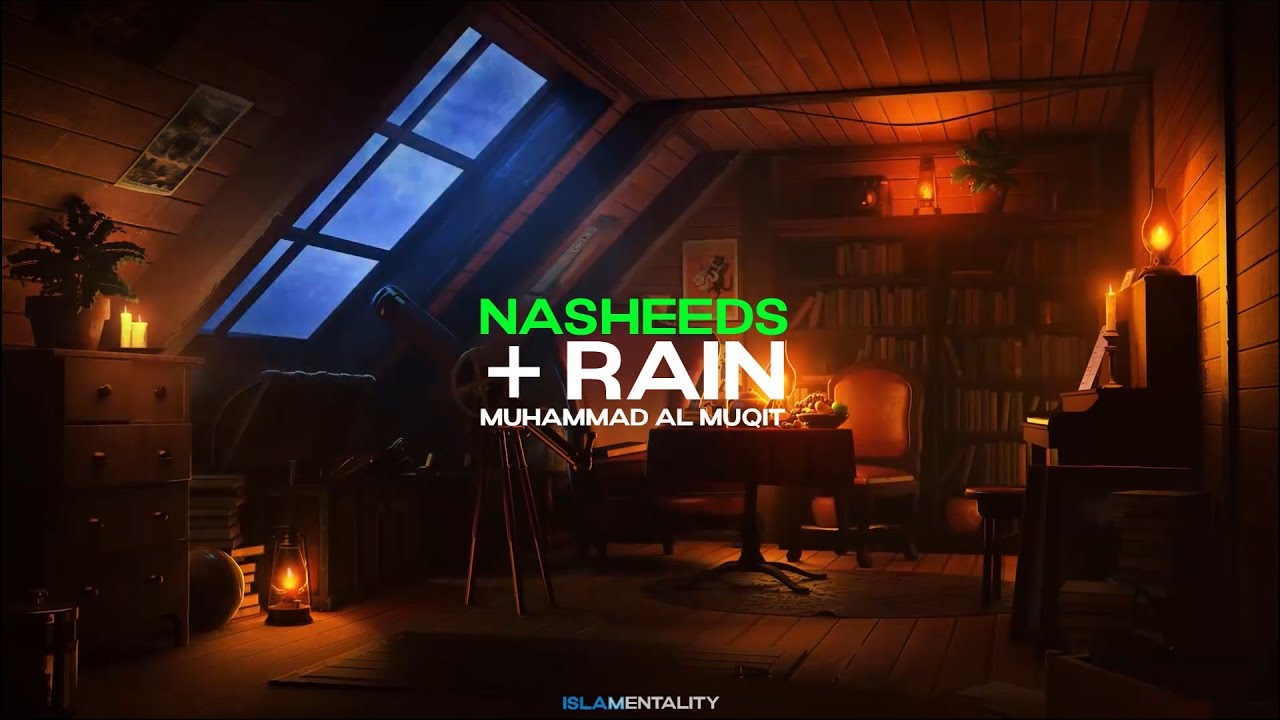 Muhammad al Muqit Nasheeds For Studying, Sleeping and Relaxing with Rain Sounds