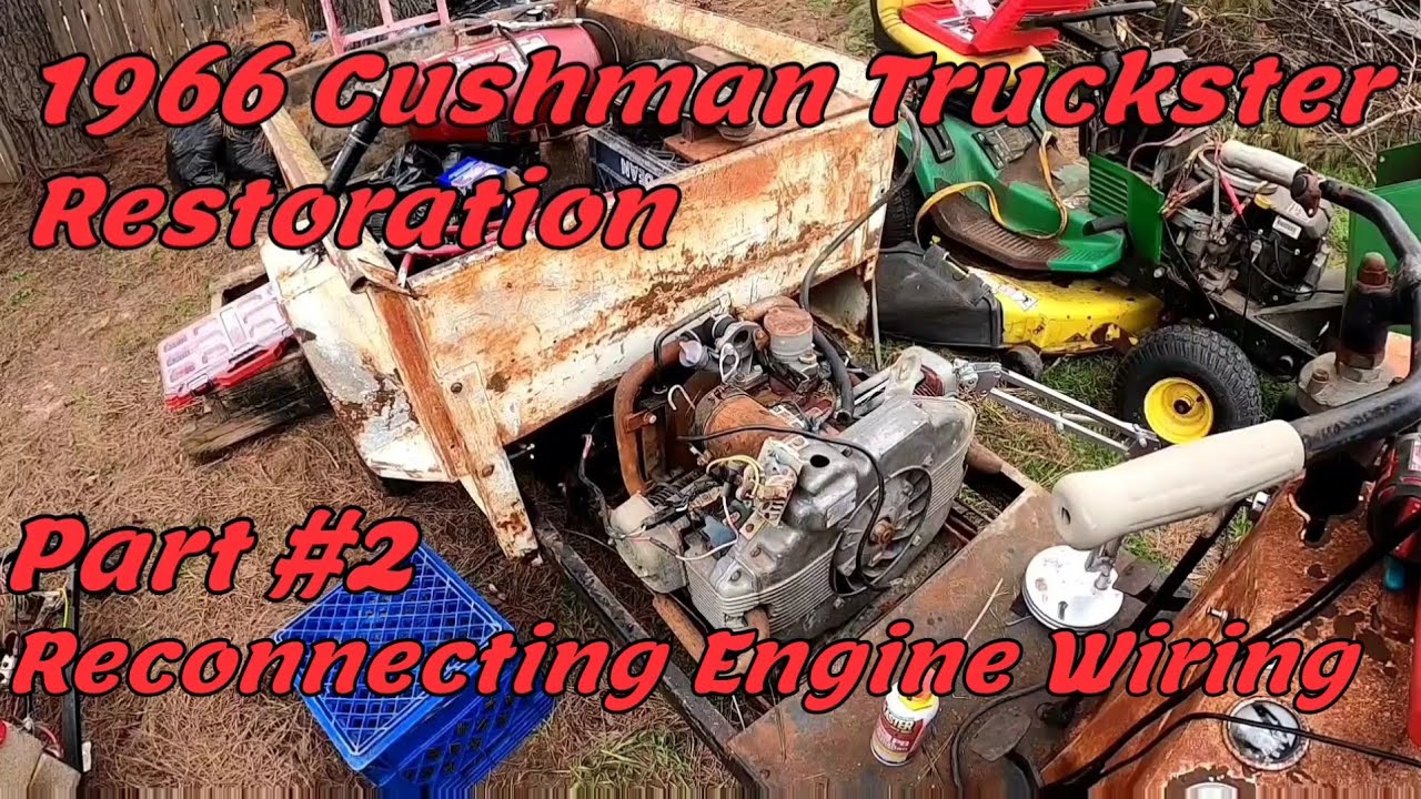 Реставрация грузовика Cushman Truckster 1965 года, часть №2. Подключение проводки двигателя