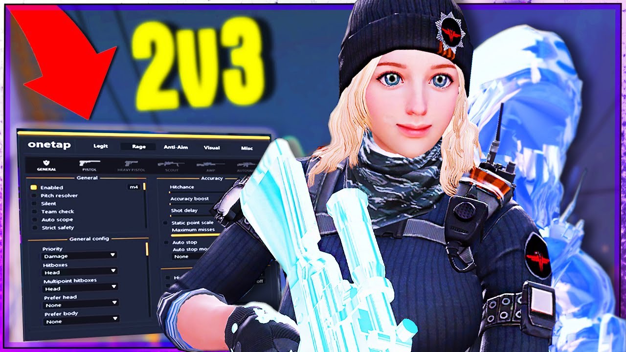HvH | ONETAP v4 vs SKEET!!! | CSGO MM HvH (2v3) // Cheats/Hacks