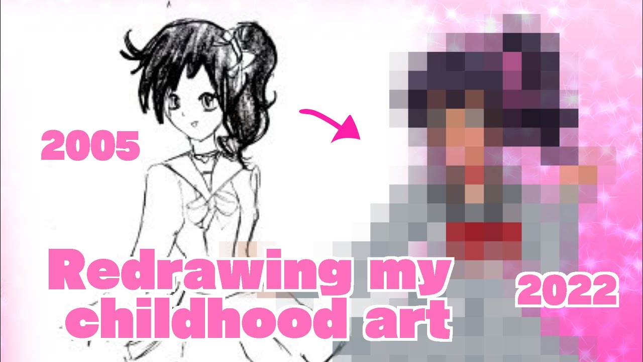 Redrawing my Childhood Artwork 🥲