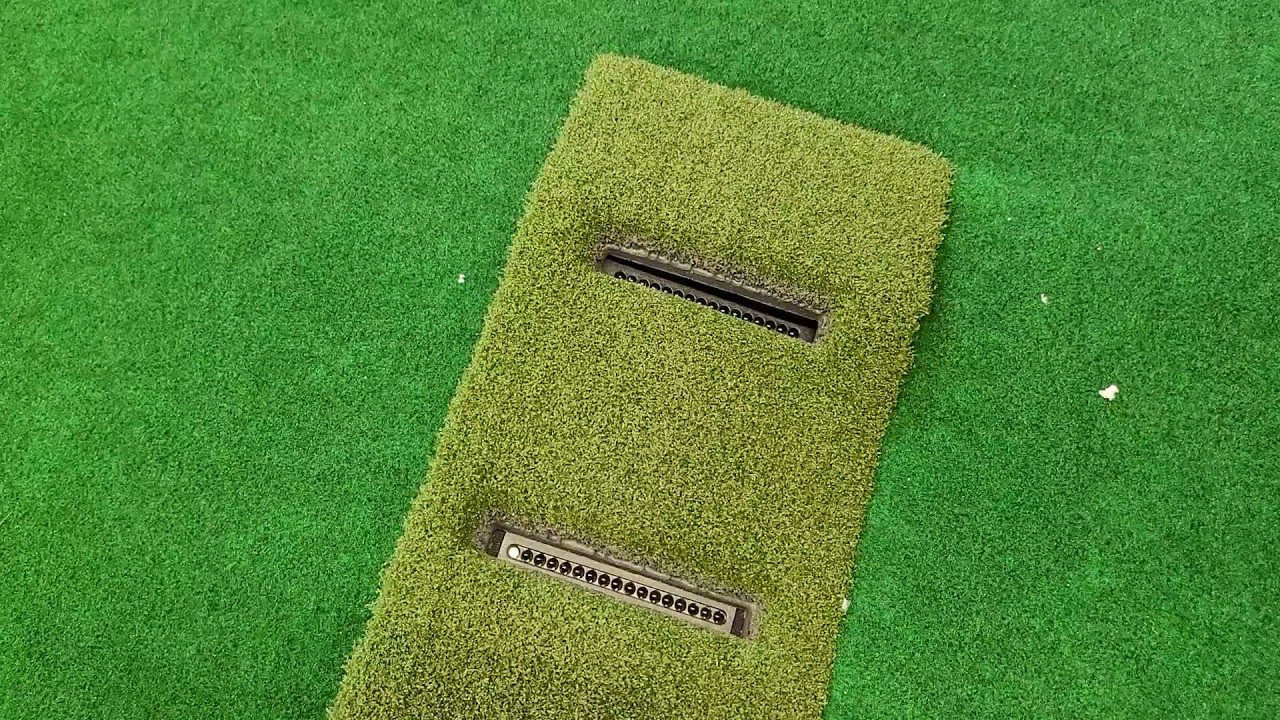 DIY golf simulator hitting mat