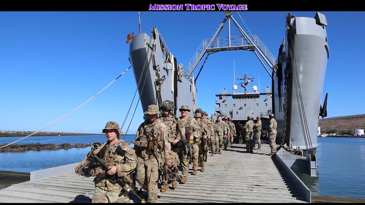 U.S. Army Soldiers w/ 2nd Battalion, 35 Infantry Regiment, 25ID, 8TSC Army Watercraft System (LSV-3)