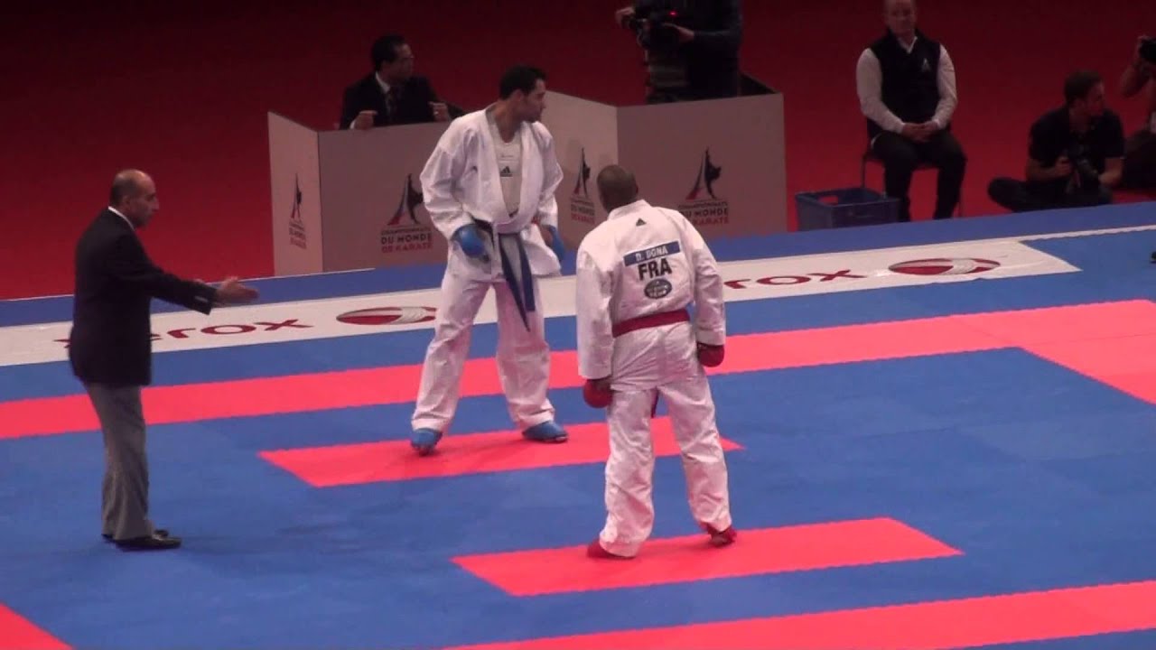 BOUABAOUB OUALID VS DONA DAVY FINALE BRONZE MONDIAUX DE KARATE PARIS 2012 .MTS