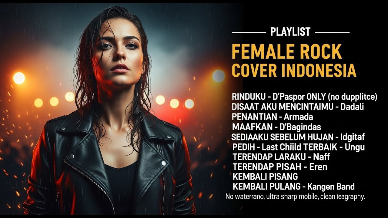 Female Cewek 10 Lagu Sedih ROCK VERSION Indo
