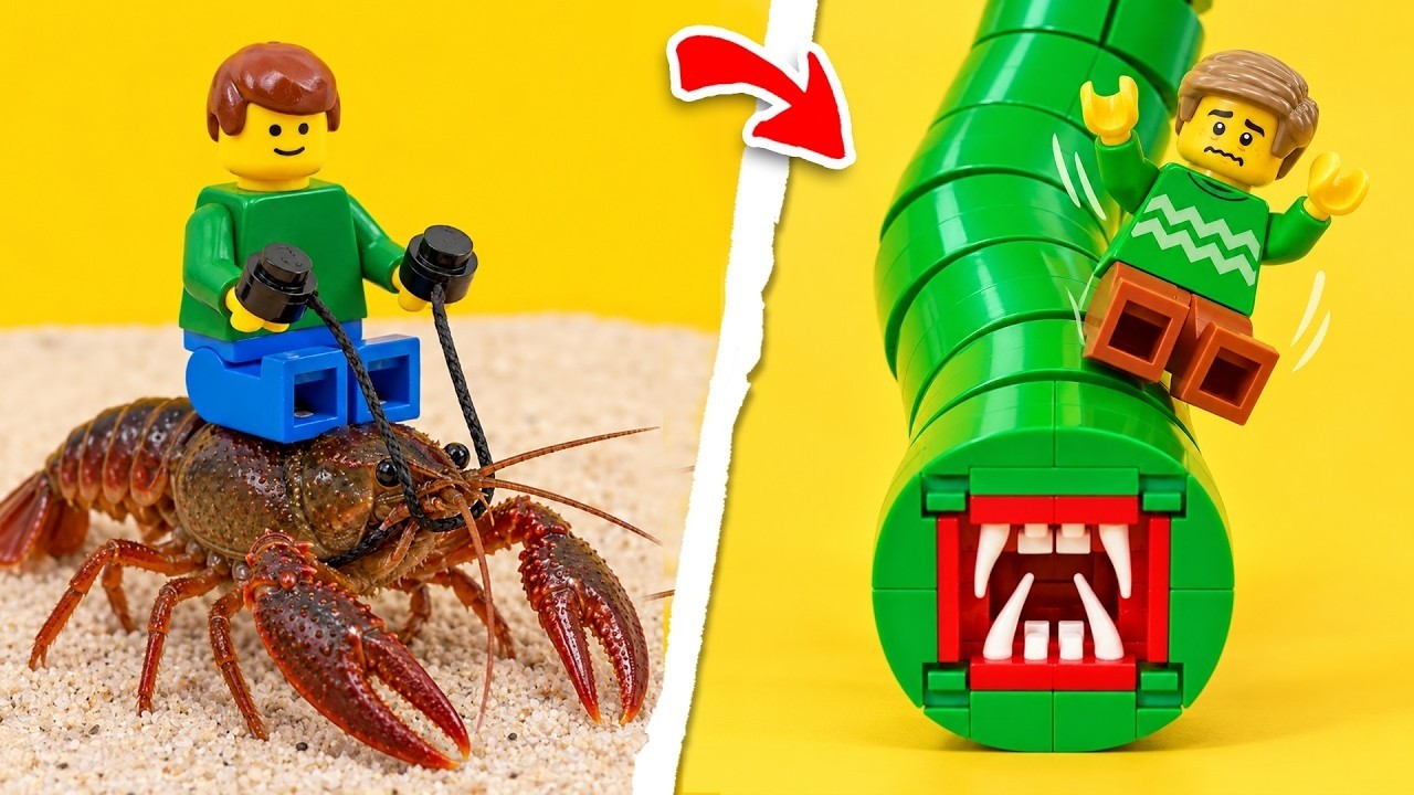 LEGO-МОРСКИЕ ОБИТАТЕЛИ против НАСТОЯЩИХ ЖИВОТНЫХ