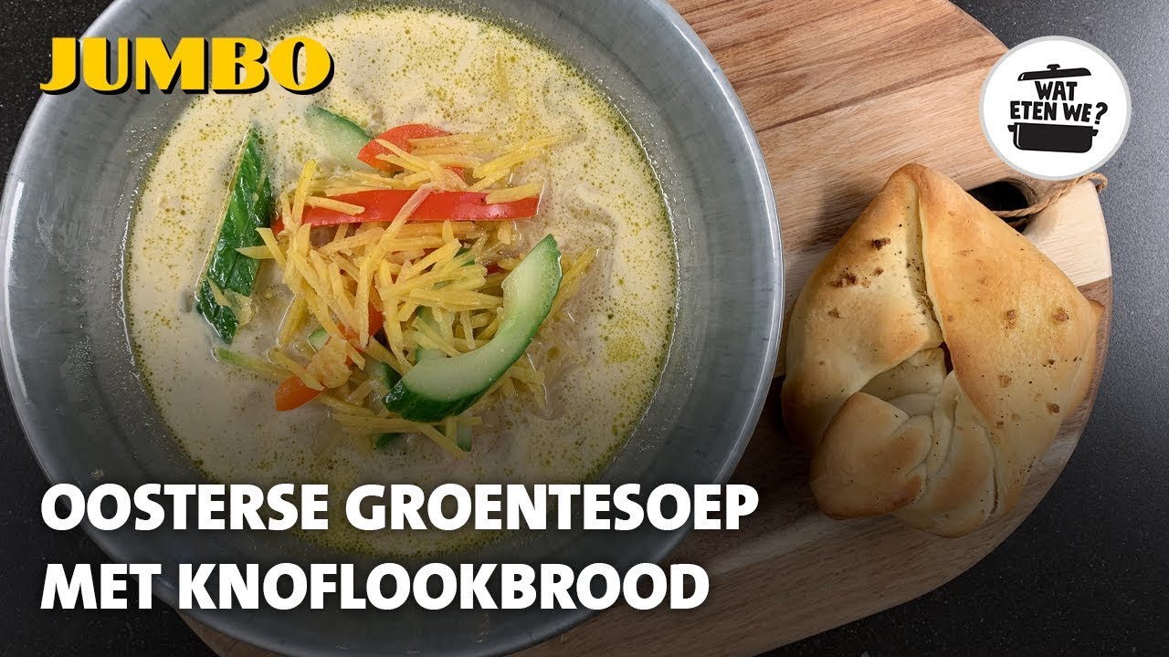 Wat eten we? Oosterse groentesoep met knoflookbrood