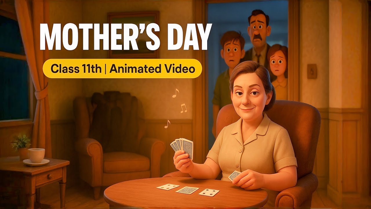 Mother's Day Class 11 | Class 11 English Chapter 5 Mother's Day Full Explanation in Hindi Animation