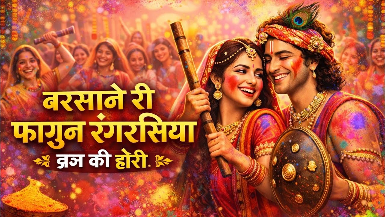 बरसाने री फागुन रंगरसिया | ब्रज की होरी 2026 | Radha Krishna Desi Holi Song | Lathmar Holi Special