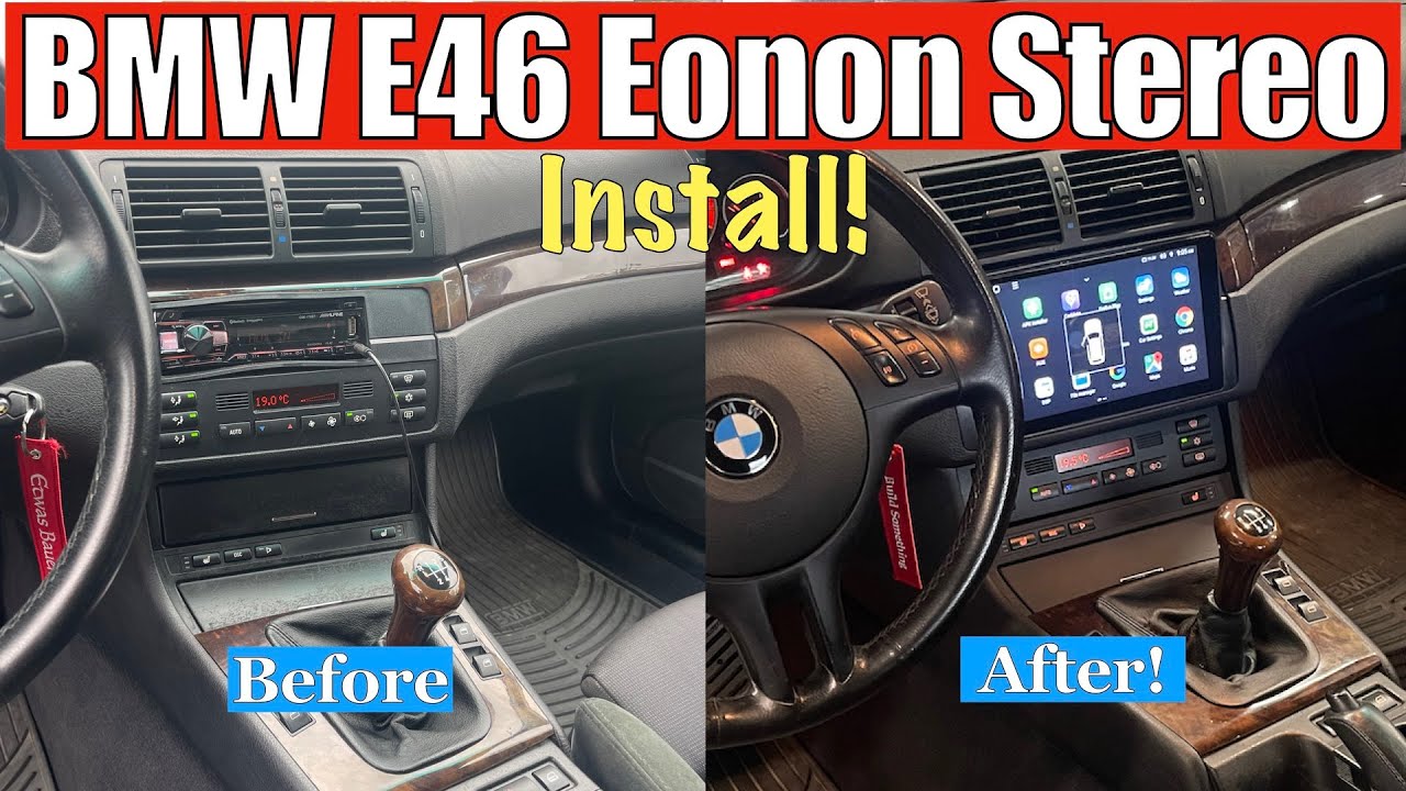 BMW E46 Eonon Stereo Installation. 1999-2006 E46 3 Series.