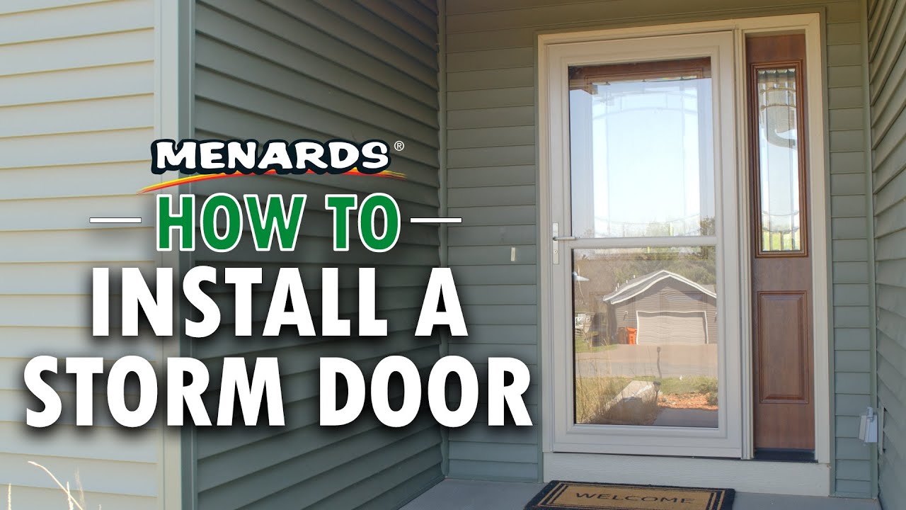 Как установить наружную дверь | Menards