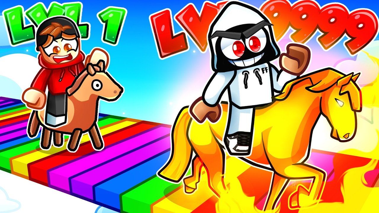 UPGRADING NOOB TO PRO HORSE IN ROBLOX!